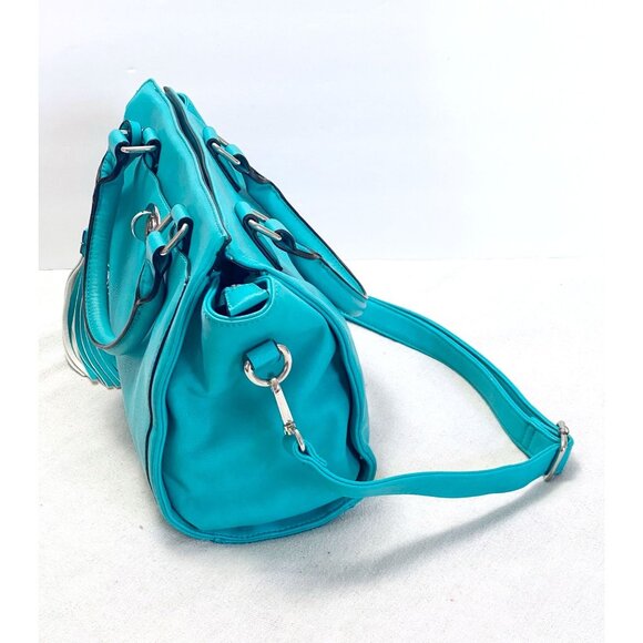 Charming Charlie Women's Handbag Turquoise Medium Shoulder Bag/Purse - Picture 4 of 16